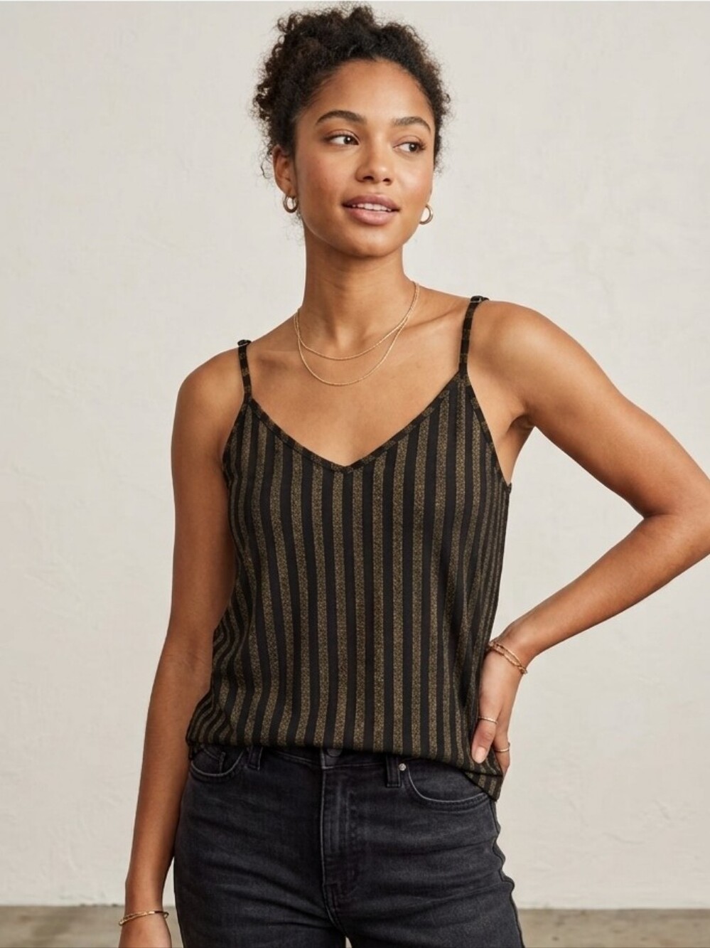 Mossimo Striped Camisole Tank Top Size Small New